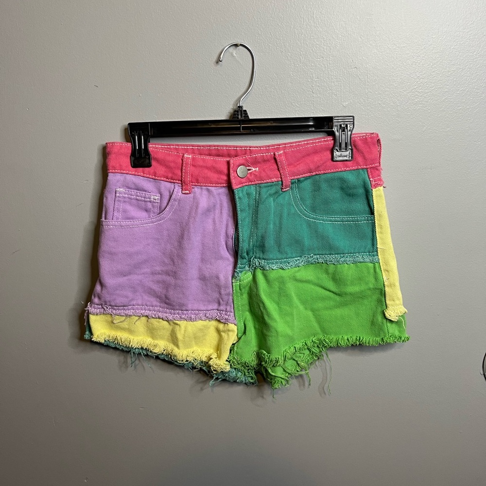 Colorful Patchwork Women's Shorts
